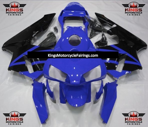 Blue and Black Fairing Kit for a 2003 and 2004 Honda CBR600RR motorcycle