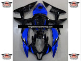 Blue, Black and Silver Fairing Kit for a 2007 and 2008 Honda CBR600RR motorcycle