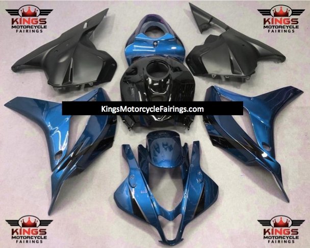 Honda CBR600RR (2009-2012) Blue, Matte Black & Black Fairings at KingsMotorcycleFairings.com