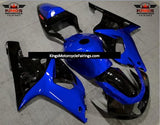 Blue and Black Fairing Kit for a 2000, 2001, 2002 & 2003 Suzuki GSX-R600 motorcycle