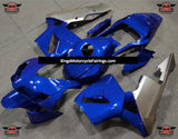 Blue and Silver Fairing Kit for a 2003 and 2004 Honda CBR600RR motorcycle
