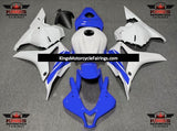 Blue and White Fairing Kit for a 2009, 2010, 2011 & 2012 Honda CBR600RR motorcycle