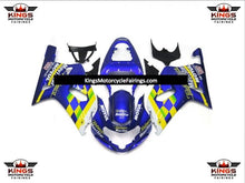 Blue and Yellow Motul Fairing Kit for a 2000, 2001, 2002 & 2003 Suzuki GSX-R600 motorcycle