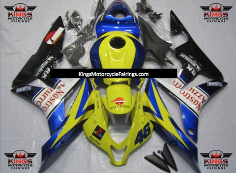 Honda CBR600RR (2007-2008) Yellow & Blue Nastro Azzurro Fairings