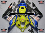 Yellow and Blue Nastro Azzurro Fairing Kit for a 2007 and 2008 Honda CBR600RR motorcycle