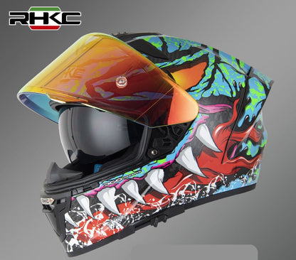Blue Dragon RHKC Motorcycle Helmet Blue Dragon RHKC Motorcycle Helmet