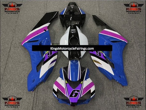 Honda CBR1000RR (2004-2005) Blue, White, Purple, Pink & Black #6 Fairings