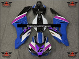 Blue, White, Purple, Pink and Black #6 Fairing Kit for a 2004 and 2005 Honda CBR1000RR motorcycle