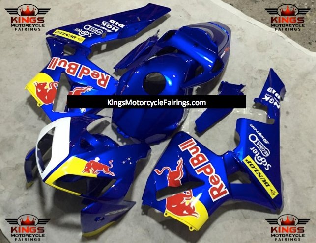 Blue RedBull Fairing Kit for a 2005 and 2006 Honda CBR600RR motorcycle
