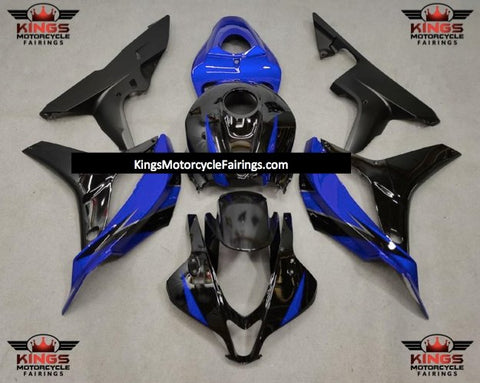 Honda CBR600RR (2007-2008) Blue, Black & Matte Black Fairings