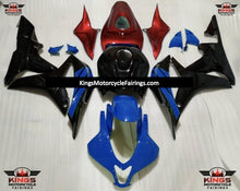 Blue, Black and Red Fairing Kit for a 2007 and 2008 Honda CBR600RR motorcycle