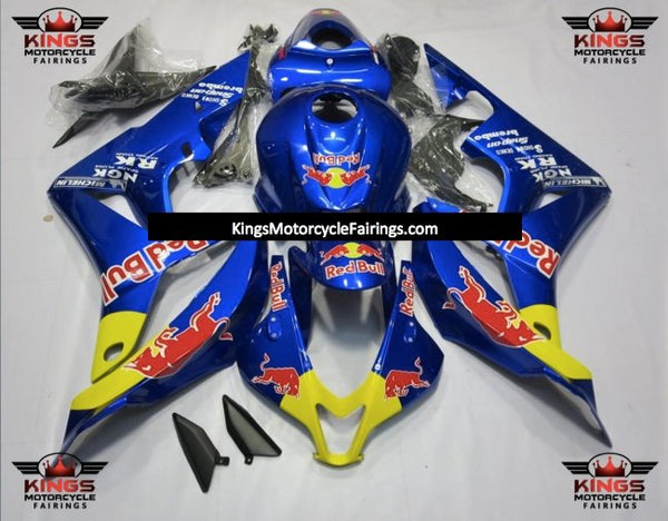 Honda CBR600RR (2007-2008) Blue, Red & Yellow RedBull Fairings