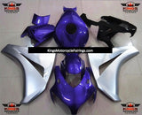 Blue, Silver and Black Fairing Kit for a 2008, 2009, 2010 & 2011 Honda CBR1000RR motorcycle