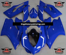 Ducati 1199 Fairings (2011-2014) Blue, White from KingsMotorcycleFairings.com