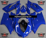 Blue and White Fairing Kit for a 2011, 2012, 2013 & 2014 Ducati 1199 motorcycle