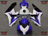 Blue, White and Black Fairing Kit for a 2004 and 2005 Honda CBR1000RR motorcycle