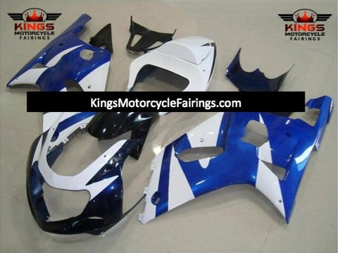 Suzuki GSXR750 (2000-2003) Blue, White & Black Fairings