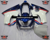 Blue, White and Red Fairing Kit for a 1999 & 2000 Honda CBR600F4 motorcycle