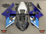 Suzuki GSXR750 (2004-2005) Blue, White, Dark Blue, Light Blue & Black Fairings