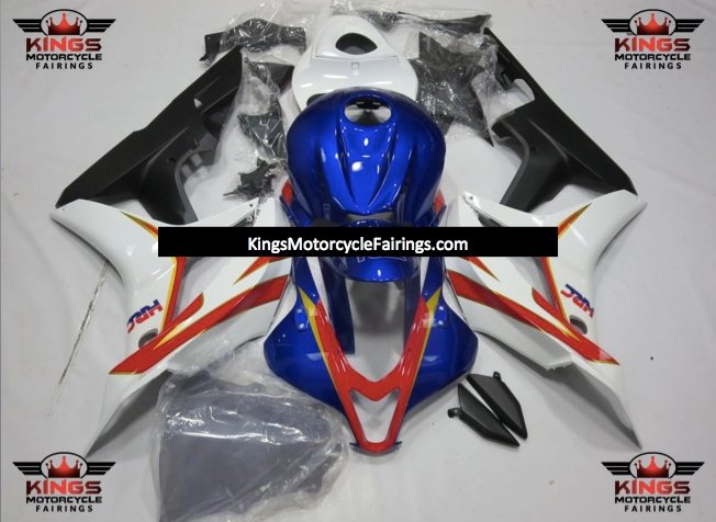 Honda CBR600RR (2007-2008) Blue, White, Red, Black & Yellow HRC Fairings
