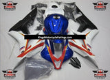 Blue, White, Red, Black and Yellow HRC Fairing Kit for a 2007 and 2008 Honda CBR600RR motorcycle