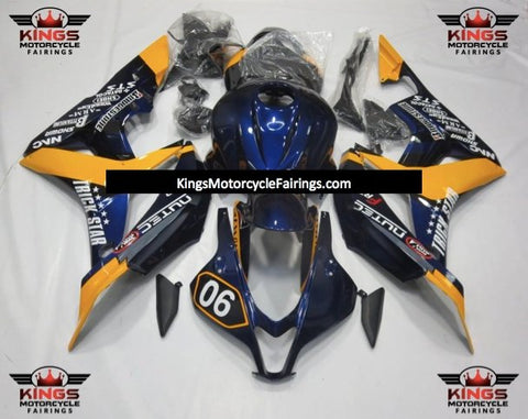 Honda CBR600RR (2007-2008) Blue, Yellow & Black Nutec Fairings