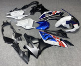 Blue, White, Red and Black Fairing Kit for a 2009, 2010, 2011, 2012, 2013 & 2014 BMW S1000RR motorcycle