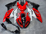 Red, Matte Black and Gray Fairing Kit for a 2015 and 2016 BMW S1000RR motorcycle