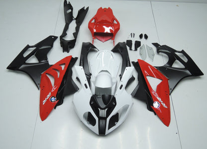BMW S1000RR (2009-2014) White, Red & Matte Black Fairings