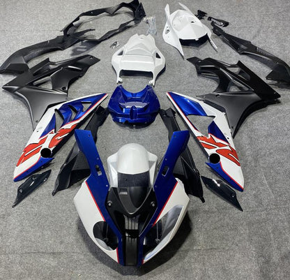 BMW S1000RR (2017-2018) Blue, White, Red & Black Fairings