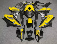 Yellow and Faux Carbon Fiber Fairing Kit for a 2017 & 2018 BMW S1000RR motorcycle