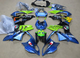 Blue, Green and Black Shark Fairing Kit for a 2009, 2010, 2011, 2012, 2013 and 2014 BMW S1000RR motorcycle