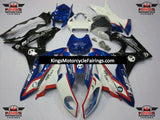 BMW S1000RR (2009-2014) White, Blue, Black & Red Fairings