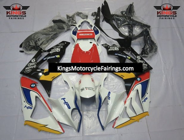 BMW S1000RR (2009-2014) White, Red, Black, Yellow & Blue HP Fairings