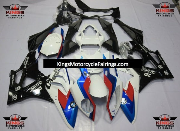 BMW S1000RR (2015-2016) White, Black, Blue & Red Fairings