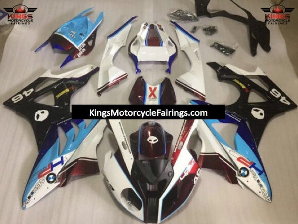 White, Light Blue, Black & Blue