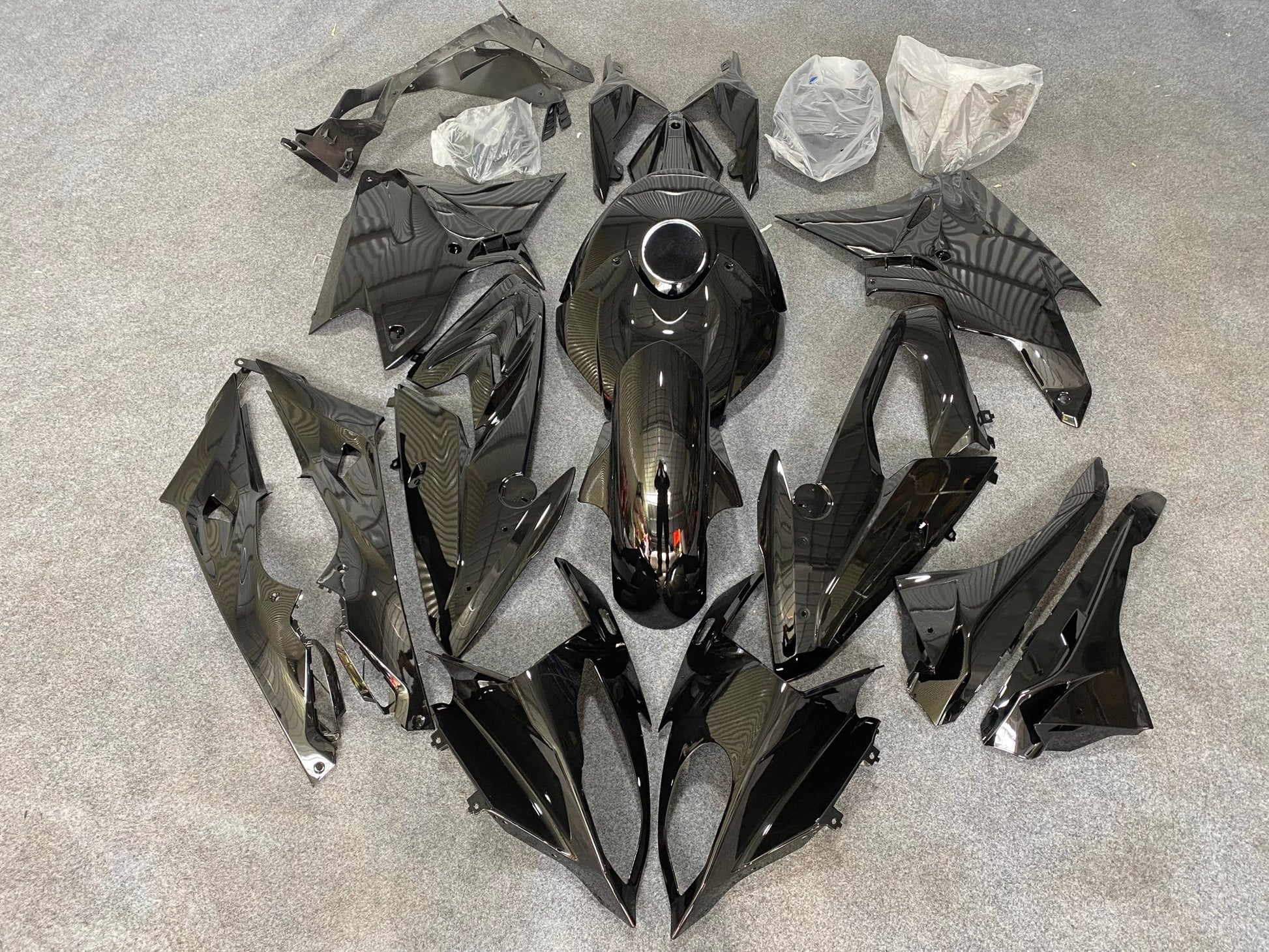 BMW S1000RR (2017-2018) Black Fairings - KingsMotorcycleFairings.com