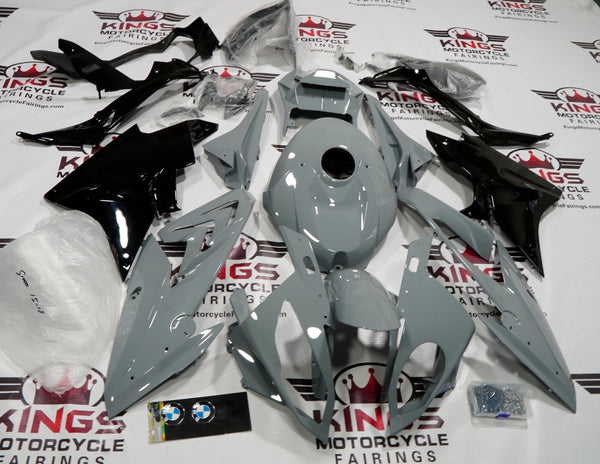 BMW S1000RR (2017-2018) Nardo Gray & Black Fairings at KingsMotorcycleFairings.com