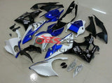 White, Blue and Black Fairing Kit for a 2009, 2010, 2011, 2012, 2013 & 2014 BMW S1000RR motorcycle