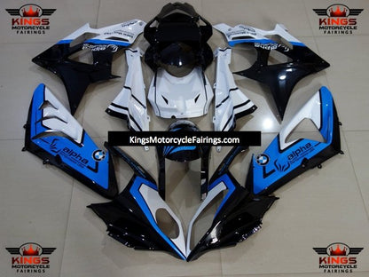 BMW S1000RR Fairings (2009-2014) Black, Blue, White Alpha at KingsMotorcycleFairings.com