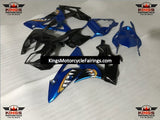 BMW S1000RR Fairings (2009-2014) Blue, Black Shark by KingsMotorcycleFairings.com