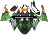 BMW S1000RR Fairings (2009-2014) Matte Green, Matte Black, Matte Silver, Orange at KingsMotorcycleFairings.com