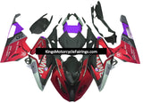 BMW S1000RR Fairings (2009-2014) Matte Red, Matte Black, Matte Silver, Purple at KingsMotorcycleFairings.com