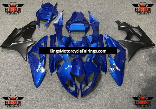 BMW S1000RR Fairings (2015-2016) Blue, Matte Black at KingsMotorcycleFairings.com