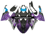 BMW S1000RR Fairings (2015-2016) Matte Purple, Black, Silver, Blue at KingsMotorcycleFairings.com