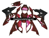 BMW S1000RR Fairings (2017-2018) Dark Red, Matte Black at KingsMotorcycleFairings.com