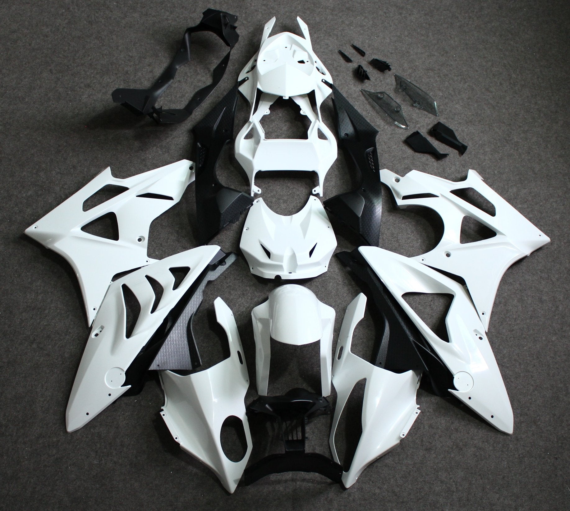BMW S1000RR Fairings (2019-2022) White at KingsMotorcycleFairings.com