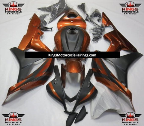 Honda CBR600RR (2007-2008) Orange Rust & Matte Black Fairings