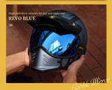 Beasley Motorcycle Helmet HD Bubble Goggles with a Blue Visor Lens is brought to you by KingsMotorcycleFairings.com