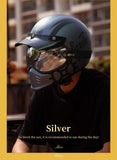Beasley Motorcycle Helmet HD Bubble Goggles with Silver Visor Lens is brought to you by KingsMotorcycleFairings.com